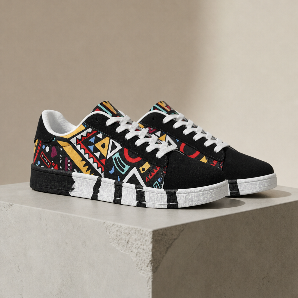 Kardamyli Graphic Canvas Sneakers