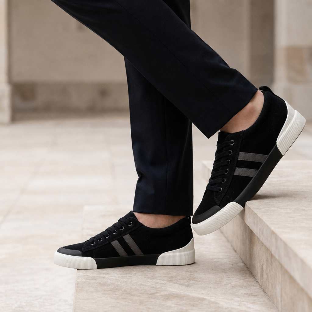 Alvanti Stripe Canvas Trainers