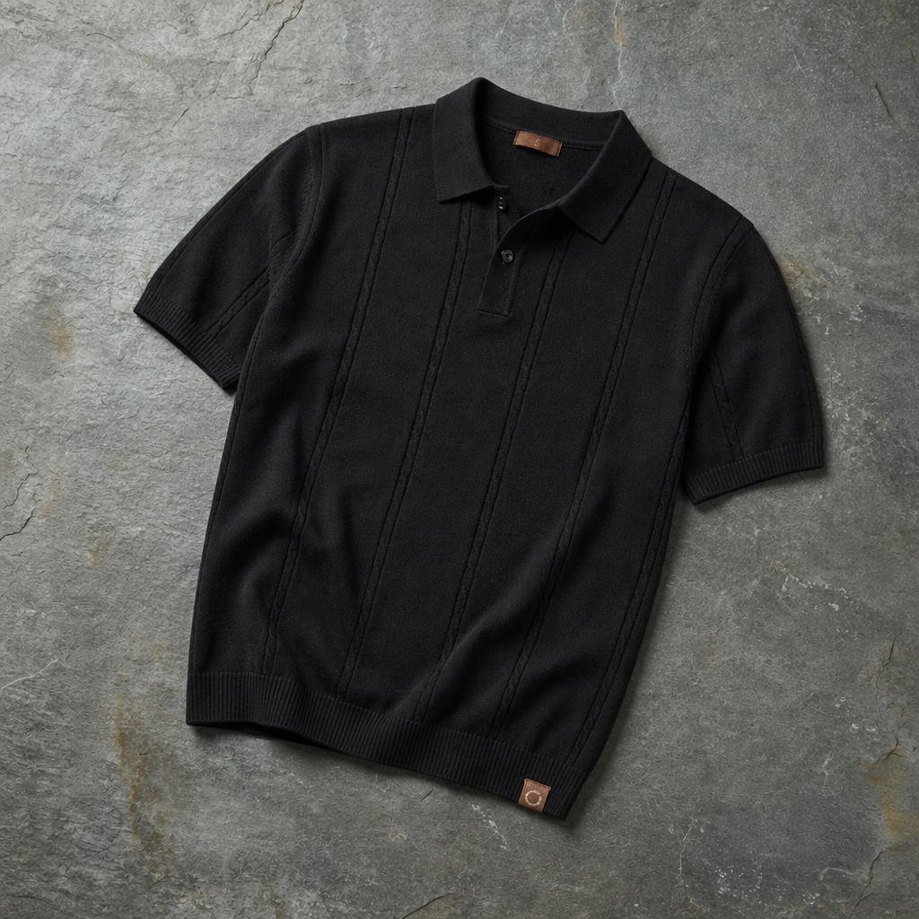 Murcia Cable Knit Polo