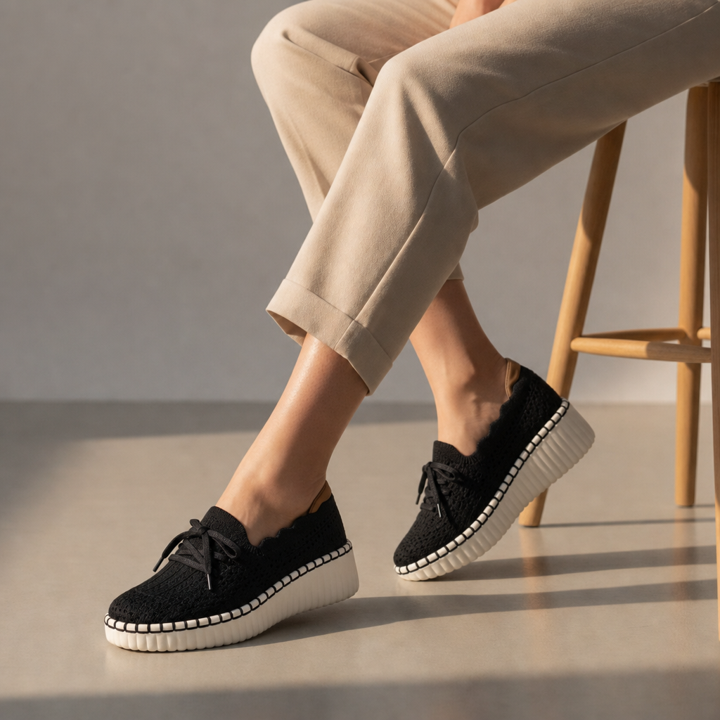 Mljet Orthopedic Knit Platform Loafers