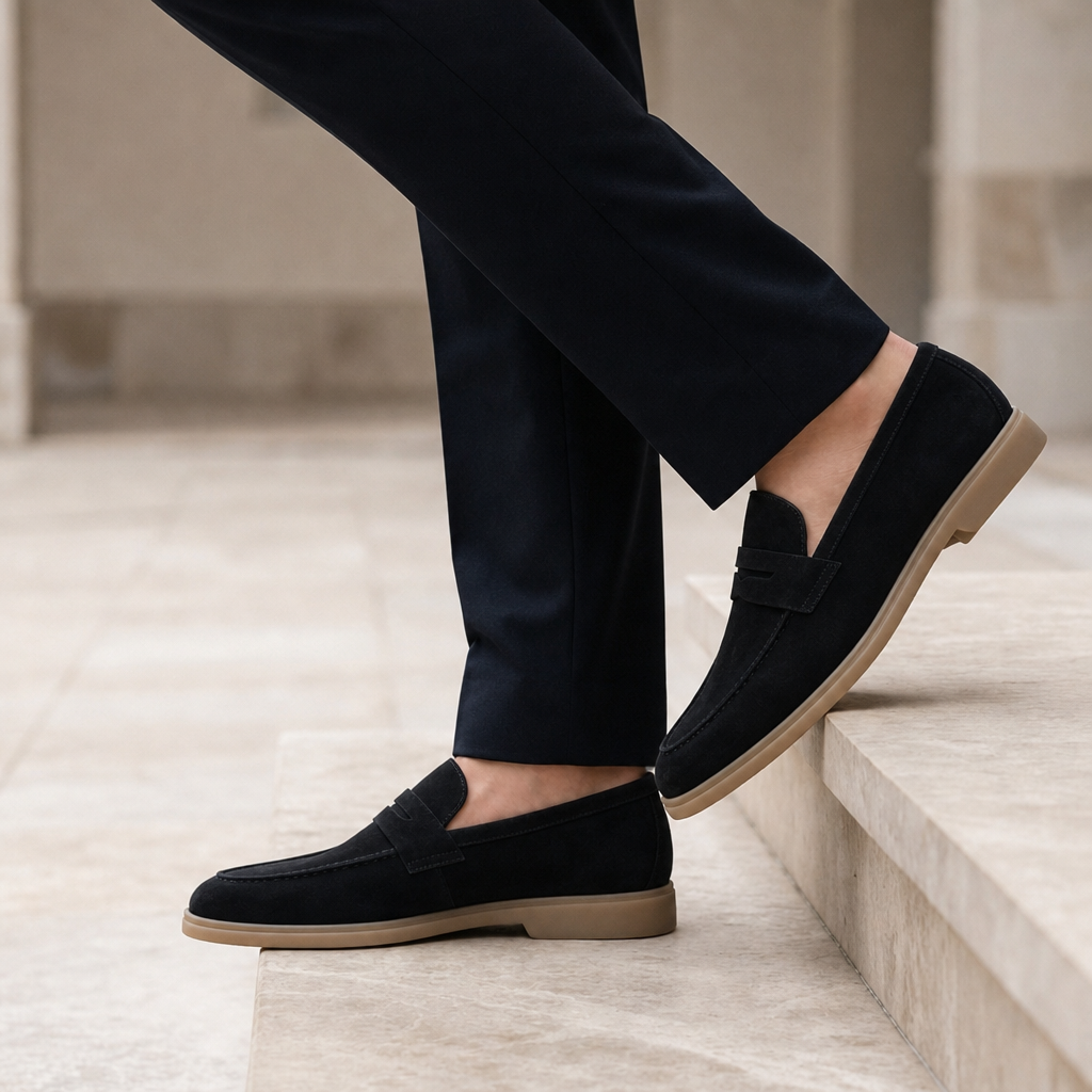 Calvero Suede Penny Loafers