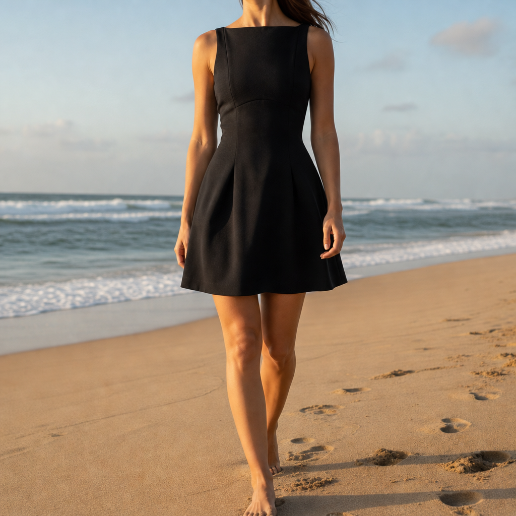 Sintra Structured A-Line Mini Dress