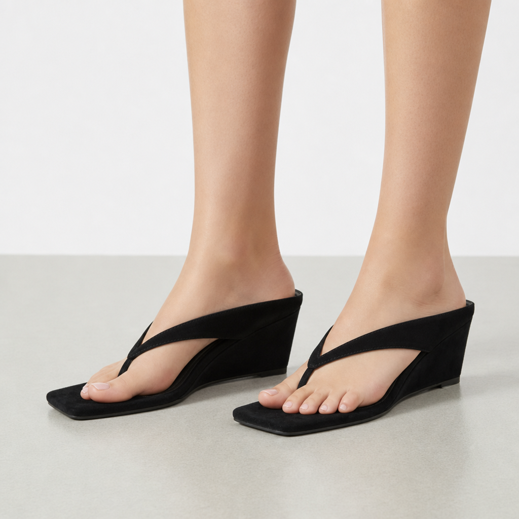 Oviedo Square Toe Wedge Sandals