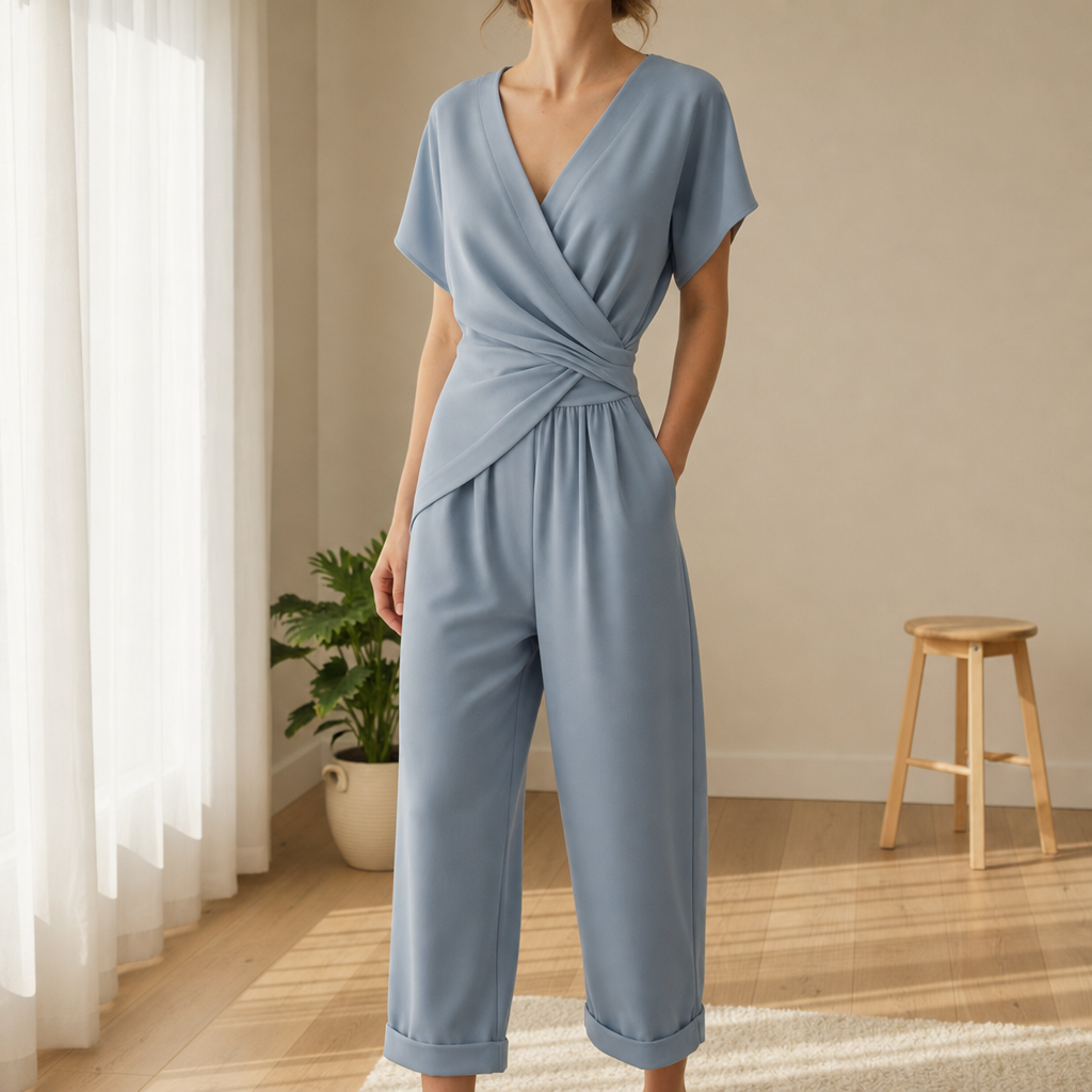 Beziers Wrap Front Jumpsuit