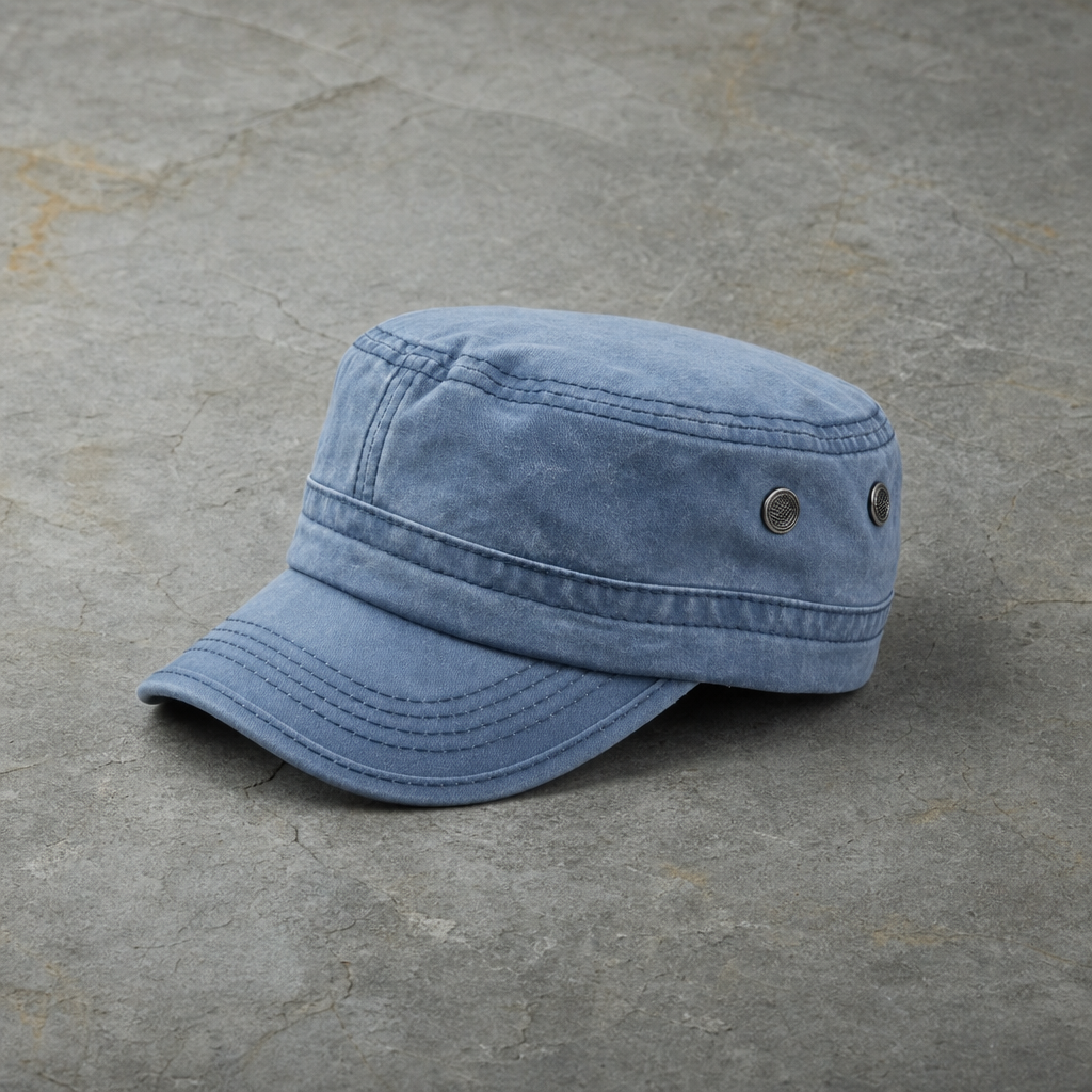 Monaco Washed Military Cadet Cap