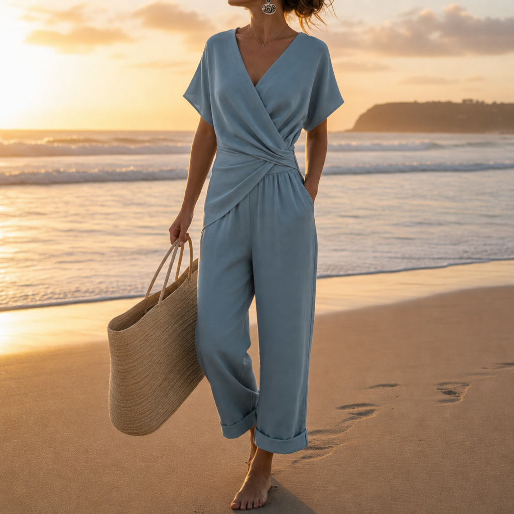 Volterra Wrap Front Jumpsuit