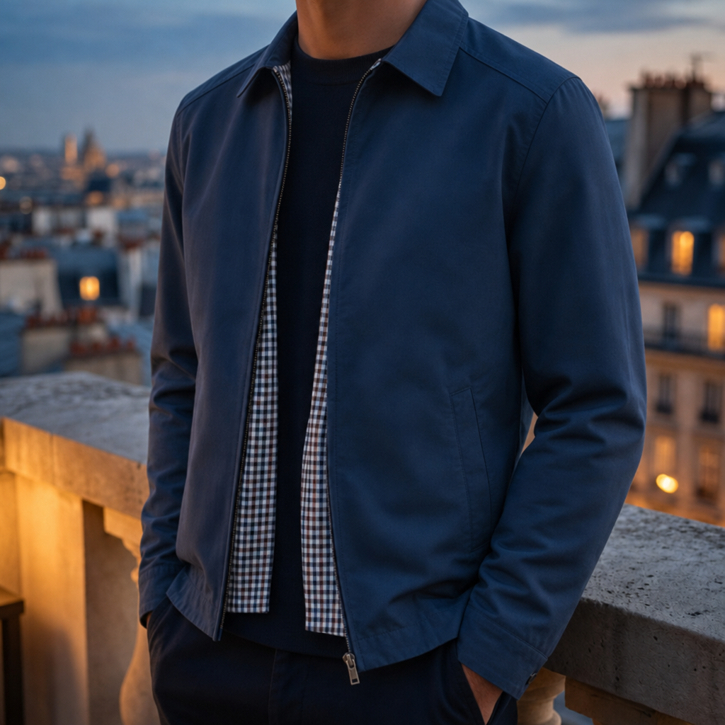 Skiathos Checked Lining Zip Jacket