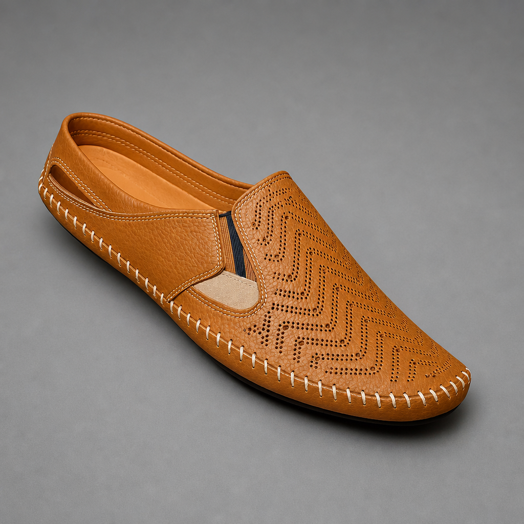Nice Perforated Leather Sandals