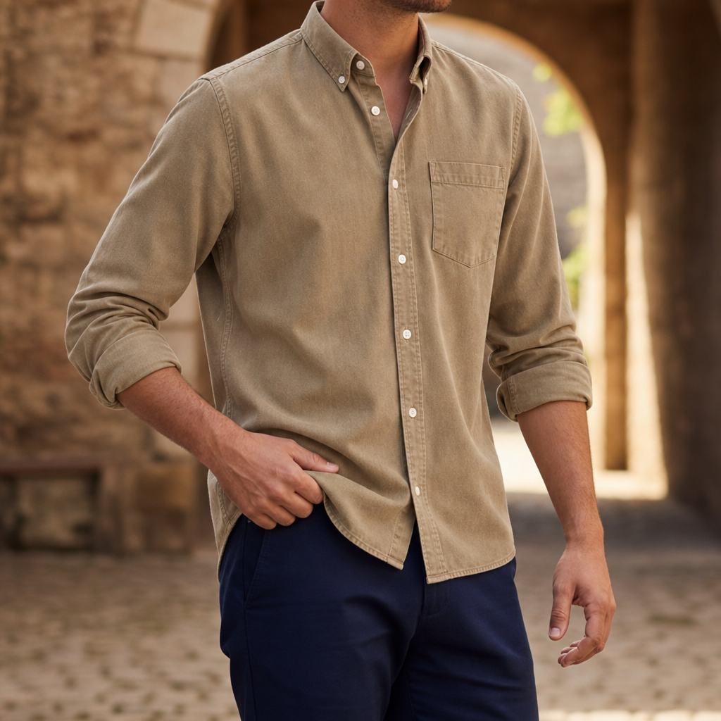 Bilbao Denim Button-Up Shirt