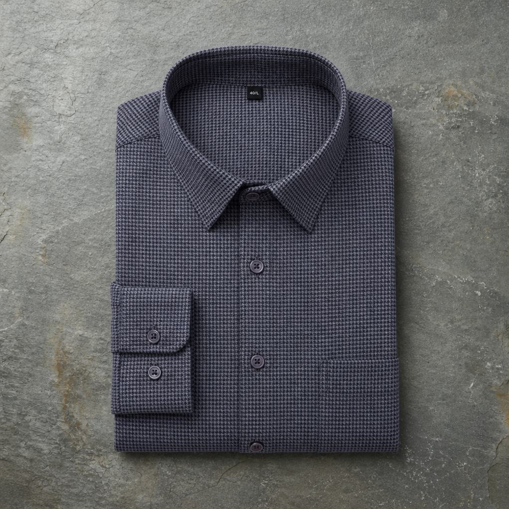 Treviso Houndstooth Cotton Shirt