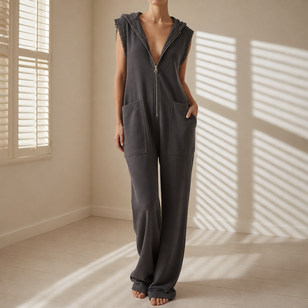 Lefkada Hooded Zip Jumpsuit