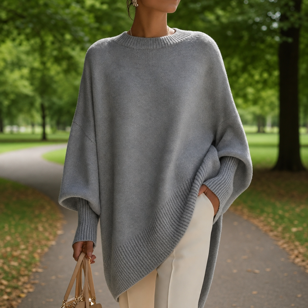 Aix Oversized Poncho Sweater