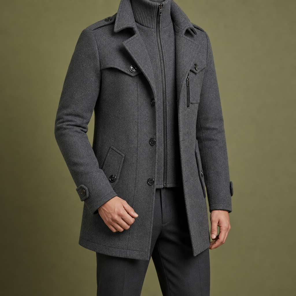 Sliema Wool Blend Overcoat