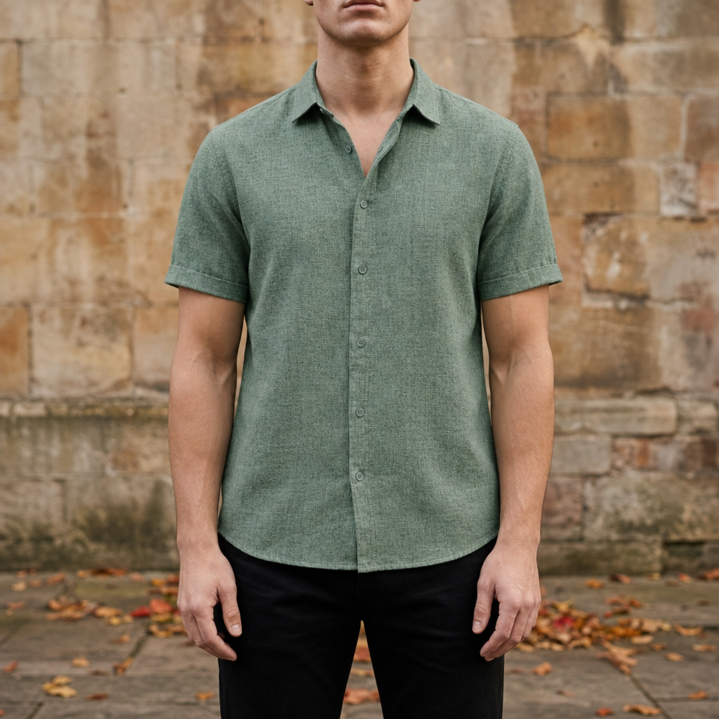 Mykonos Linen Short Sleeve Shirt