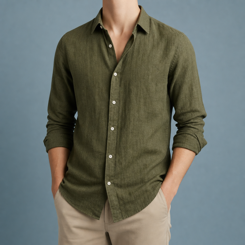 Lucca Linen Button-Up Shirt