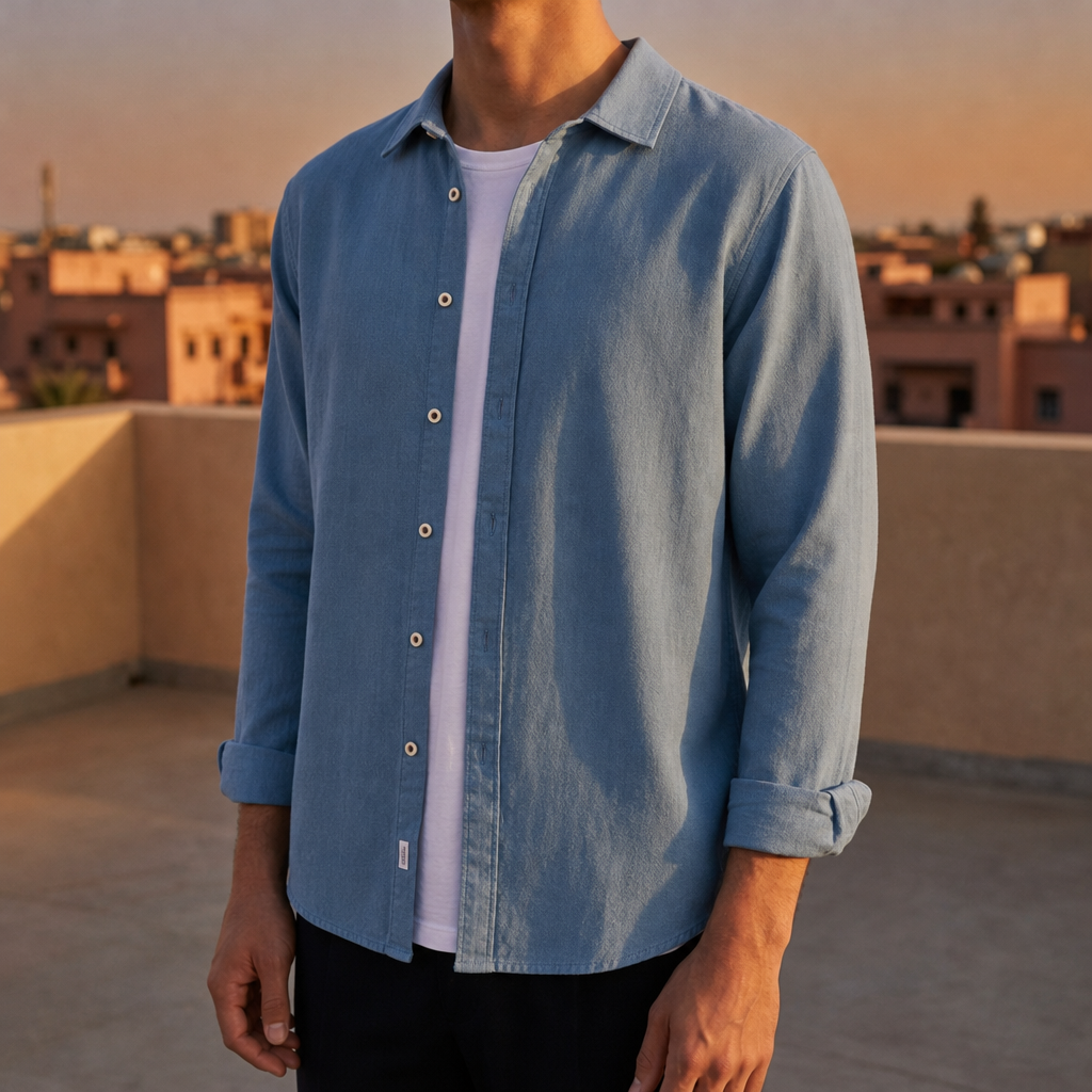Malaga Cotton Button-Up Shirt