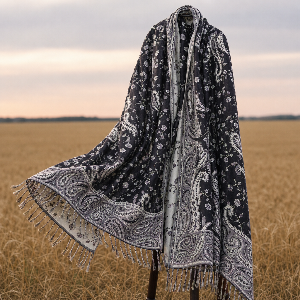 Mijas Paisley Jacquard Wrap