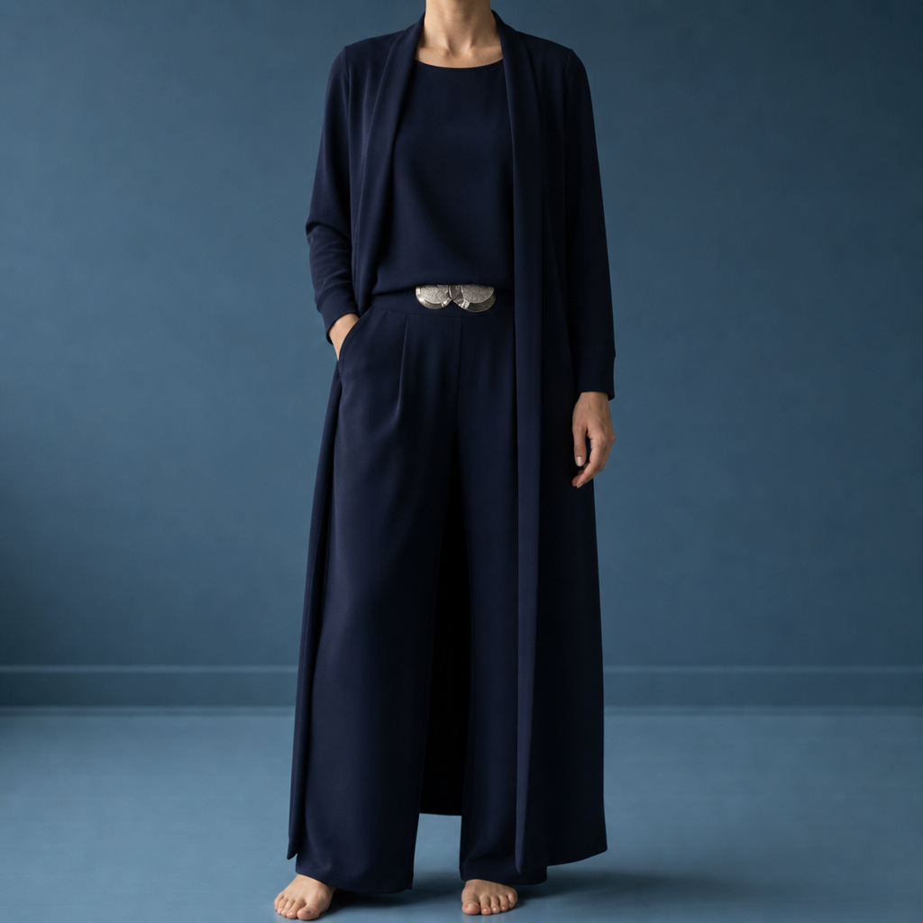 Sete Cardigan Top Pants Set
