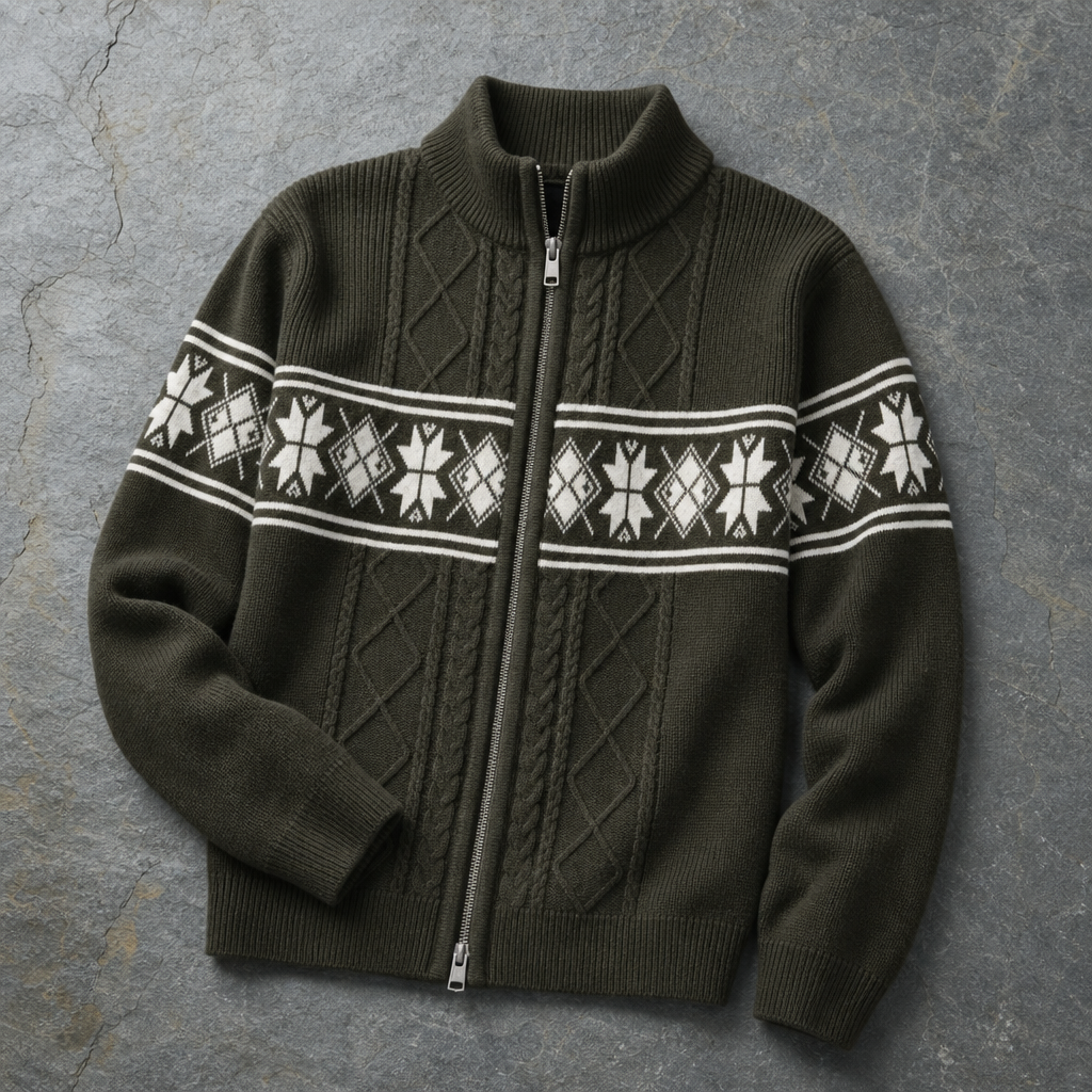 Vieste Nordic Cable Knit Cardigan