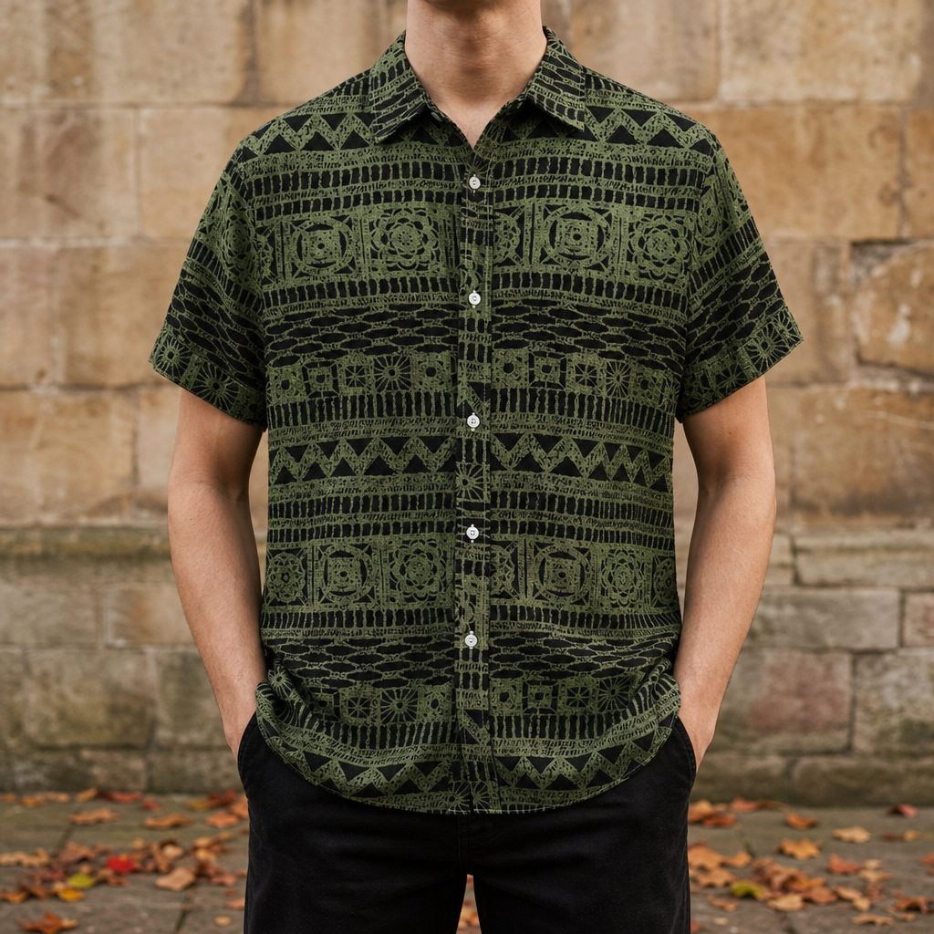 Jerez Geometric Print Shirt