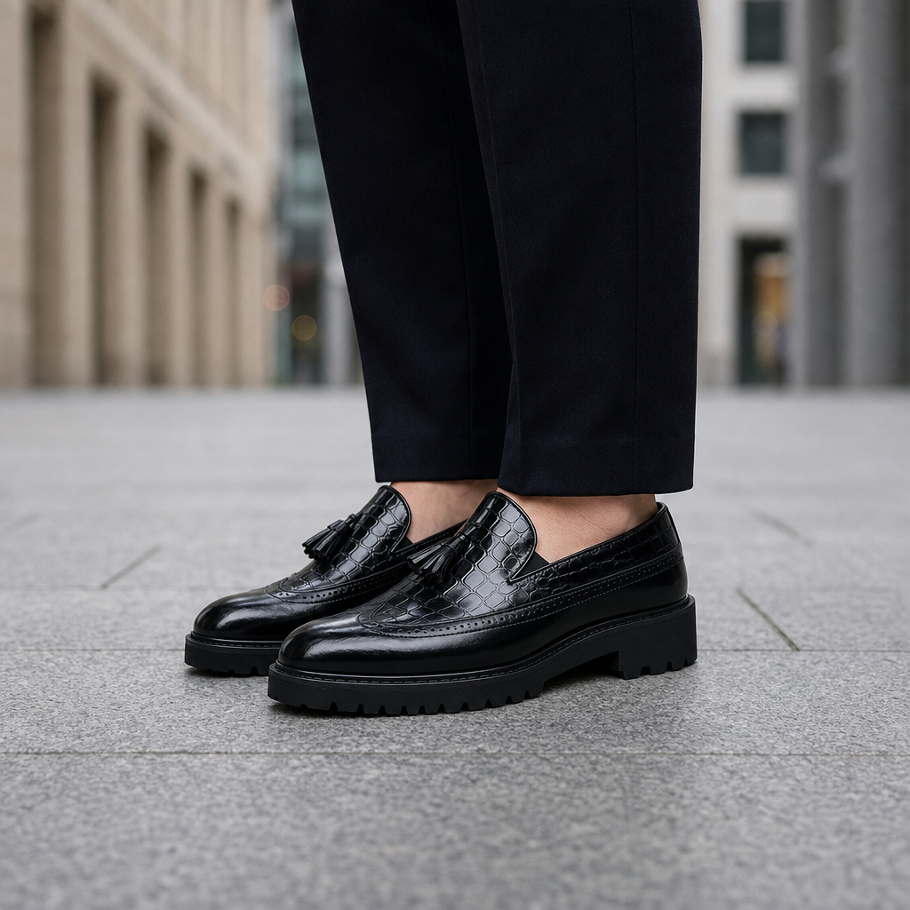 Cadiz Two-Tone Platform Loafers