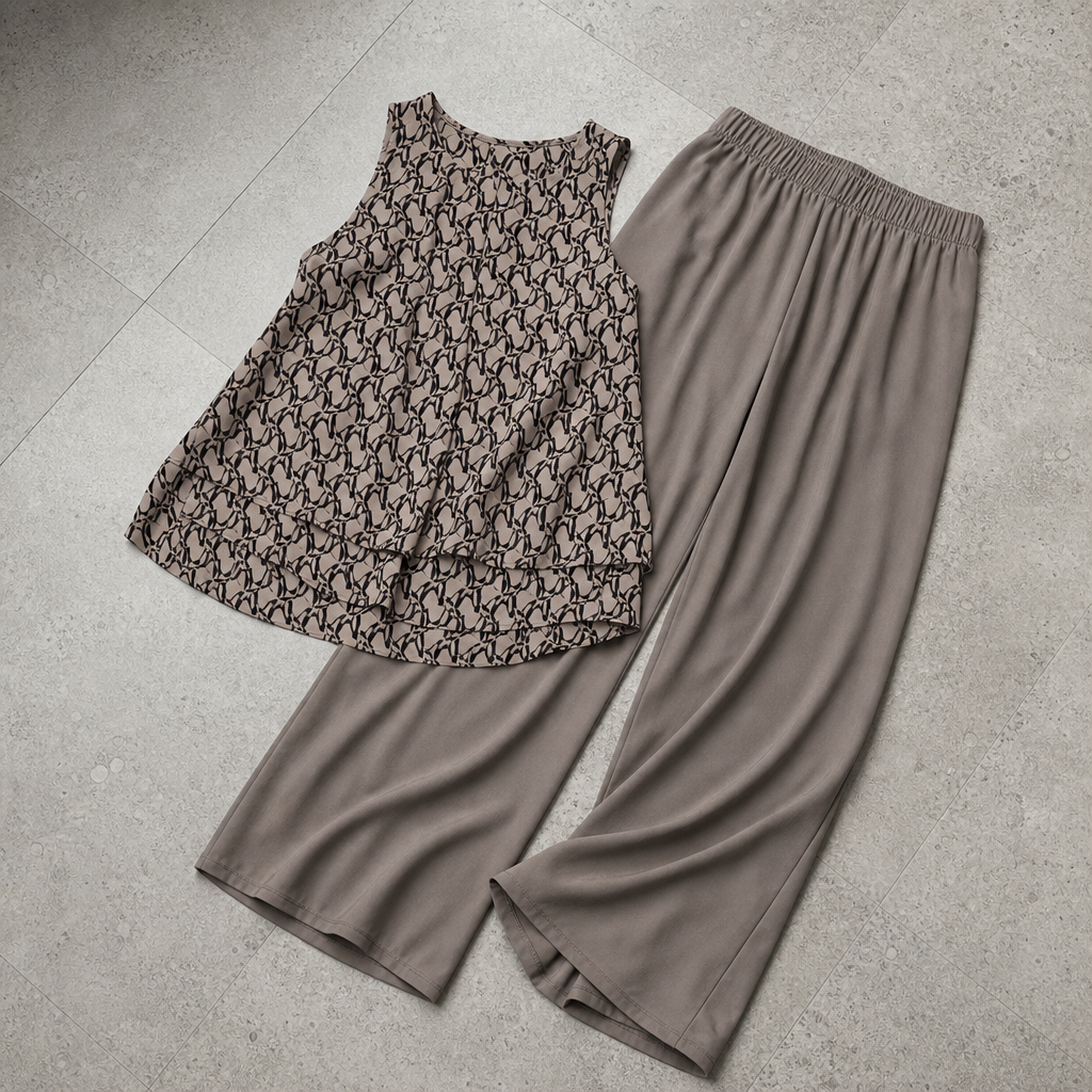 Ronda Layered Top Printed Set