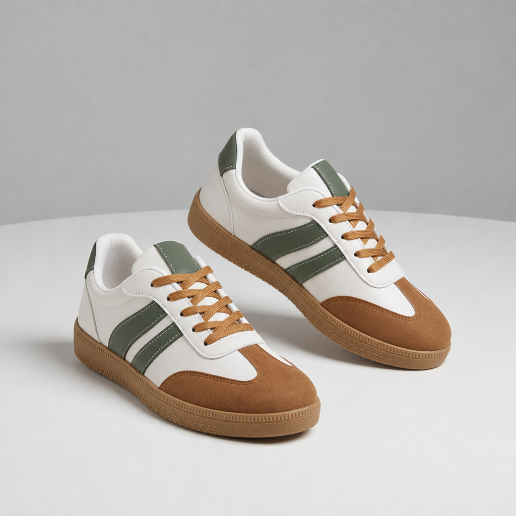 Elounda Retro Stripe Sneakers