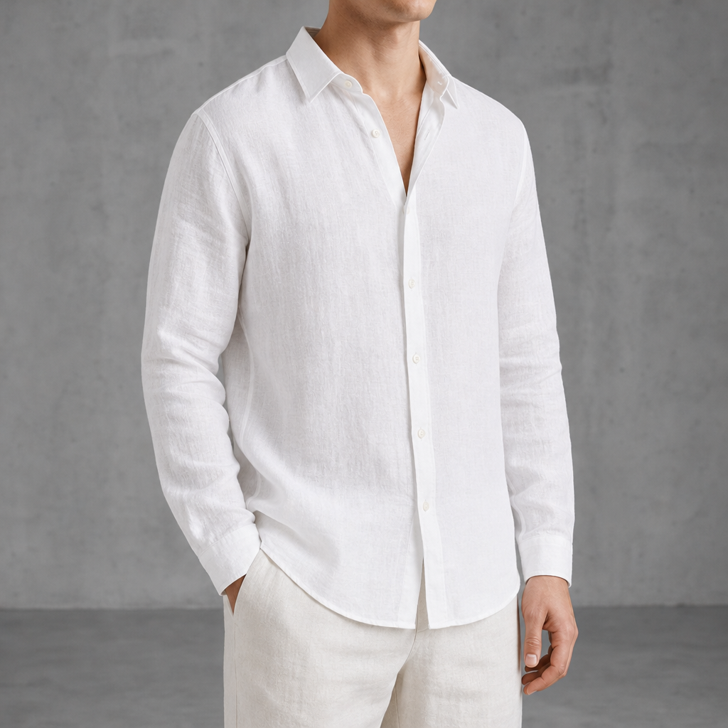 Saint Tropez Linen Relaxed Button-Up Shirt