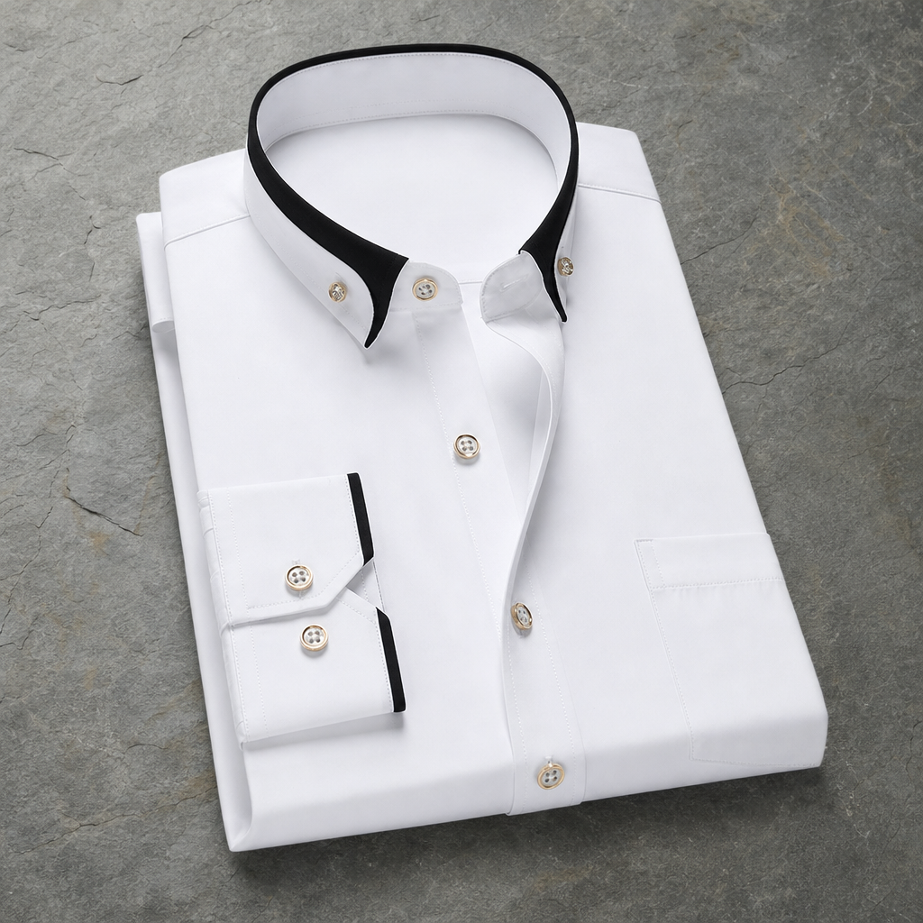 Carcassonne Contrast Collar Dress Shirt