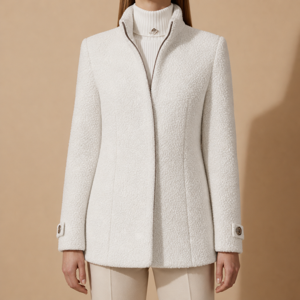 Ronda Fleece Stand Collar Coat
