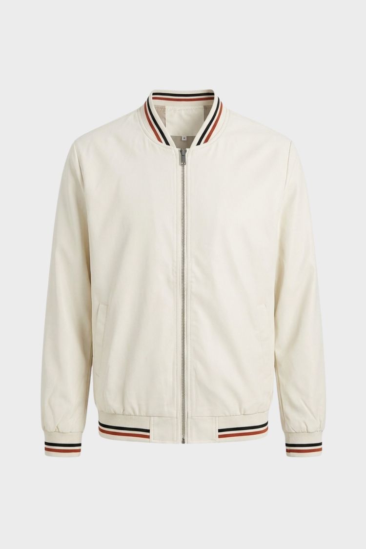 Men's Lightweight Bomber Jacket | Casual Zip-Up Jacket