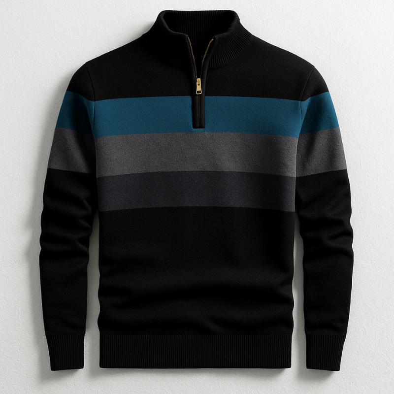 PULLOVER WITH ZIP FOR MEN