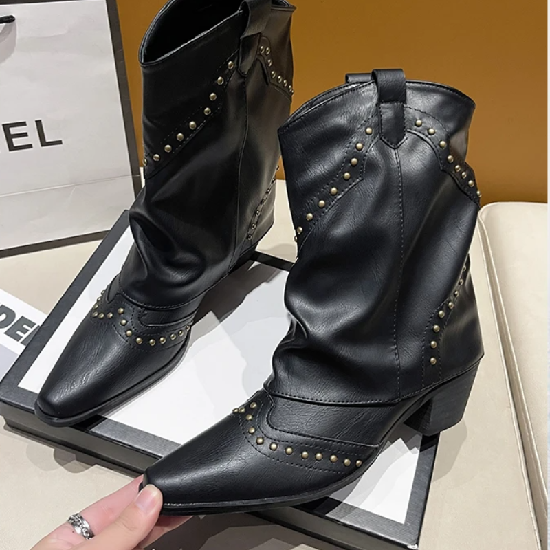 Winnifred | Low Heel Ankle Boots