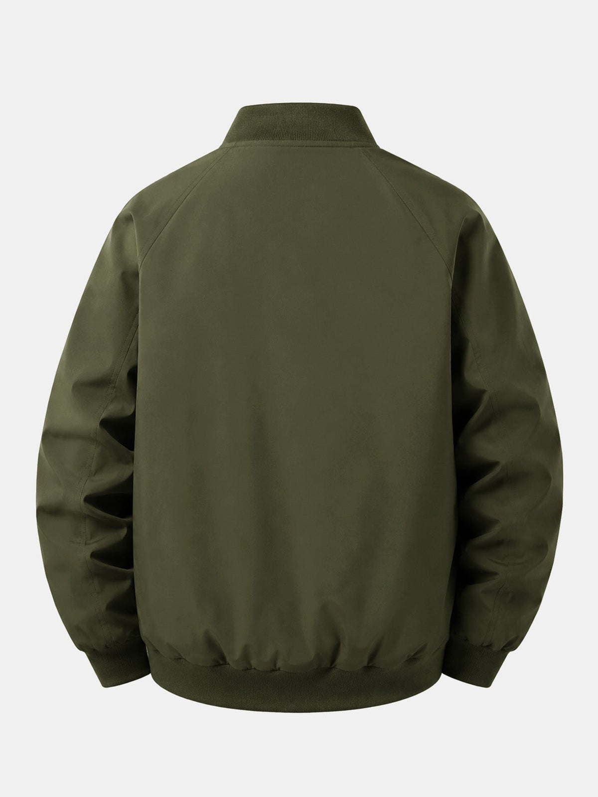Men's Italy Graphic Bomber Jacket – Relaxed Fit Zip-Up Casual Outerwear with Ribbed Trims for Spring and Autumn