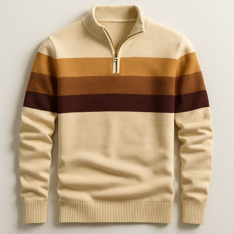 PULLOVER WITH ZIP FOR MEN