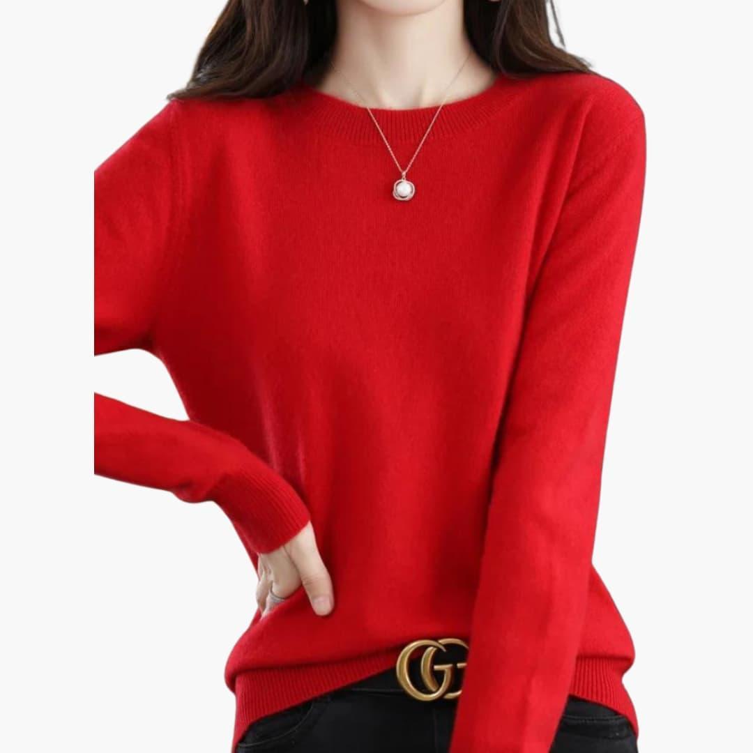 Persephone | Chunky Knit Round Neckline Sweater