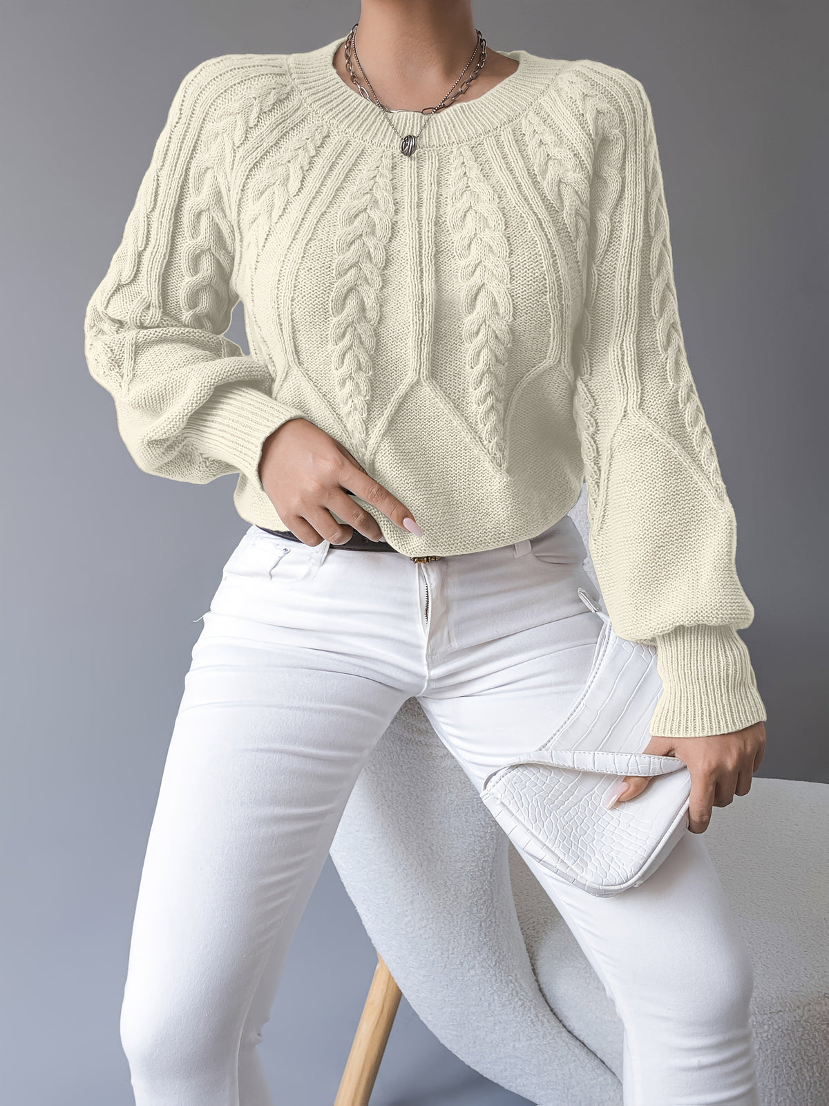Elsie | Cable Knit Sweater