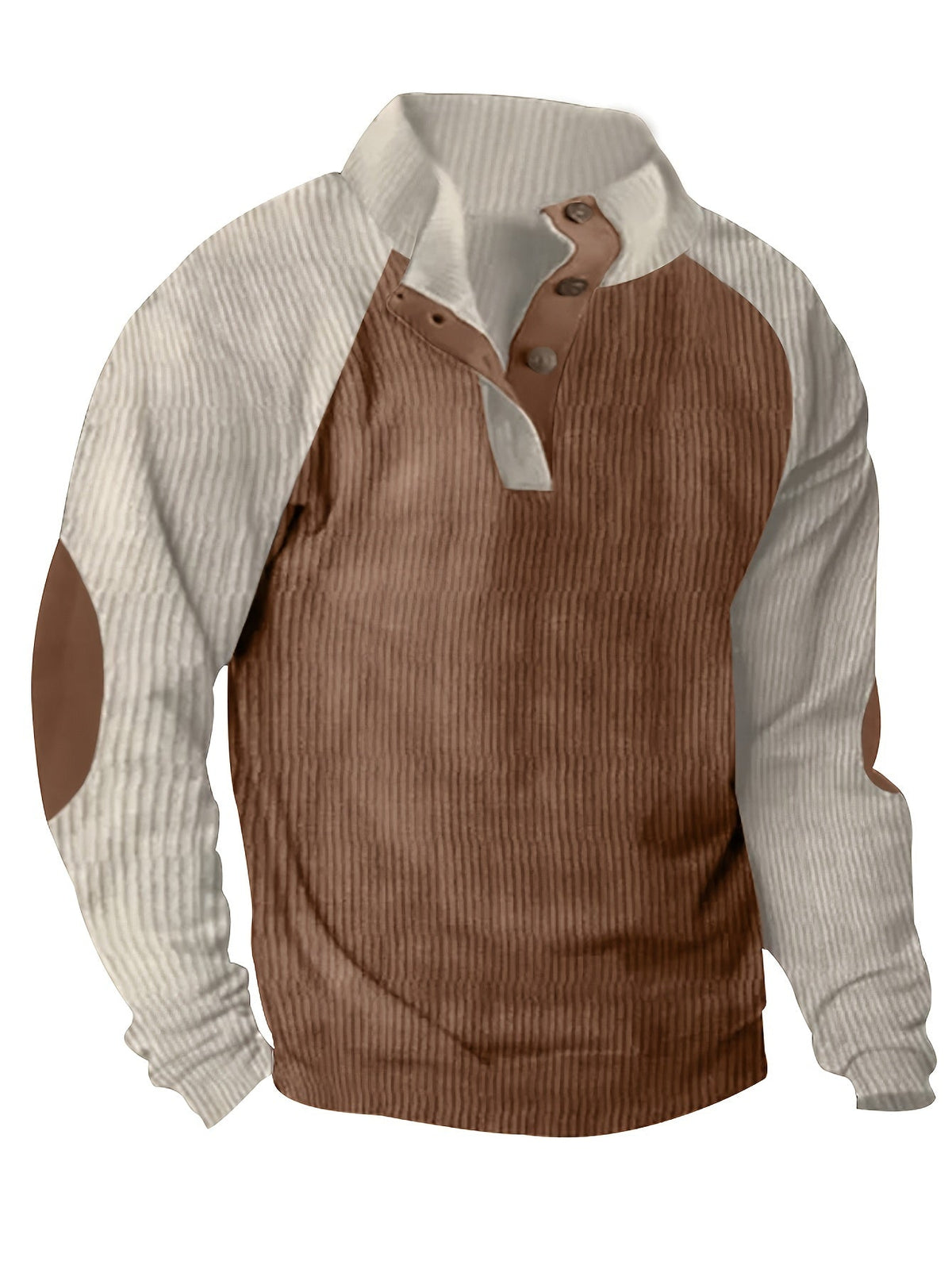 COLOR BLOCK KNIT SHIRT FOR MEN