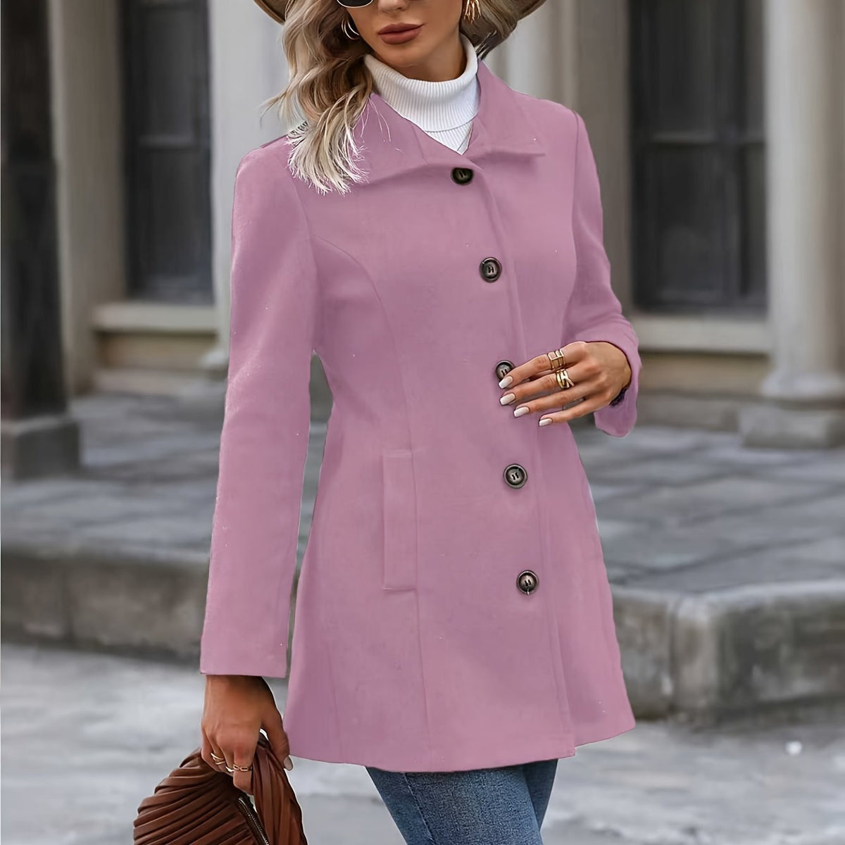 Women's Waist-Defined Trench Coat | Mid-Length