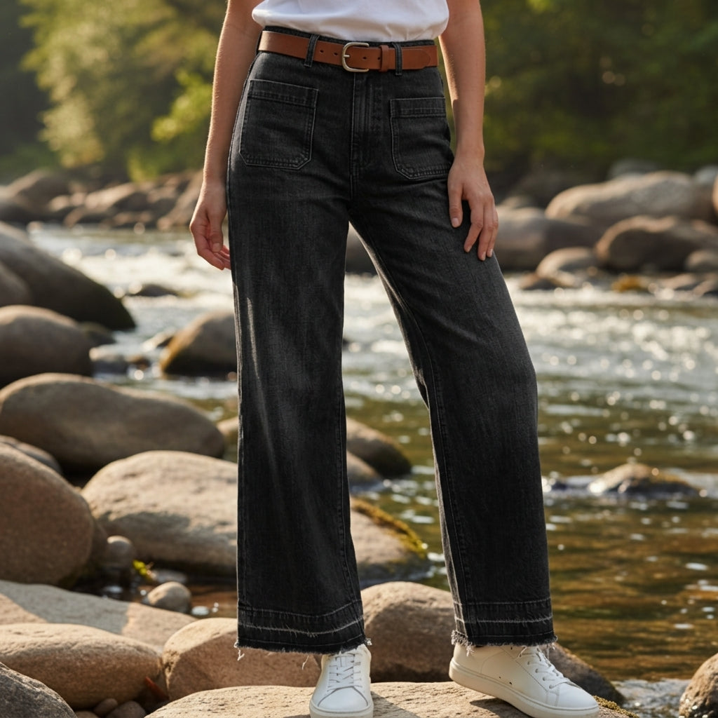 Malta Wide Fit Denim Trousers
