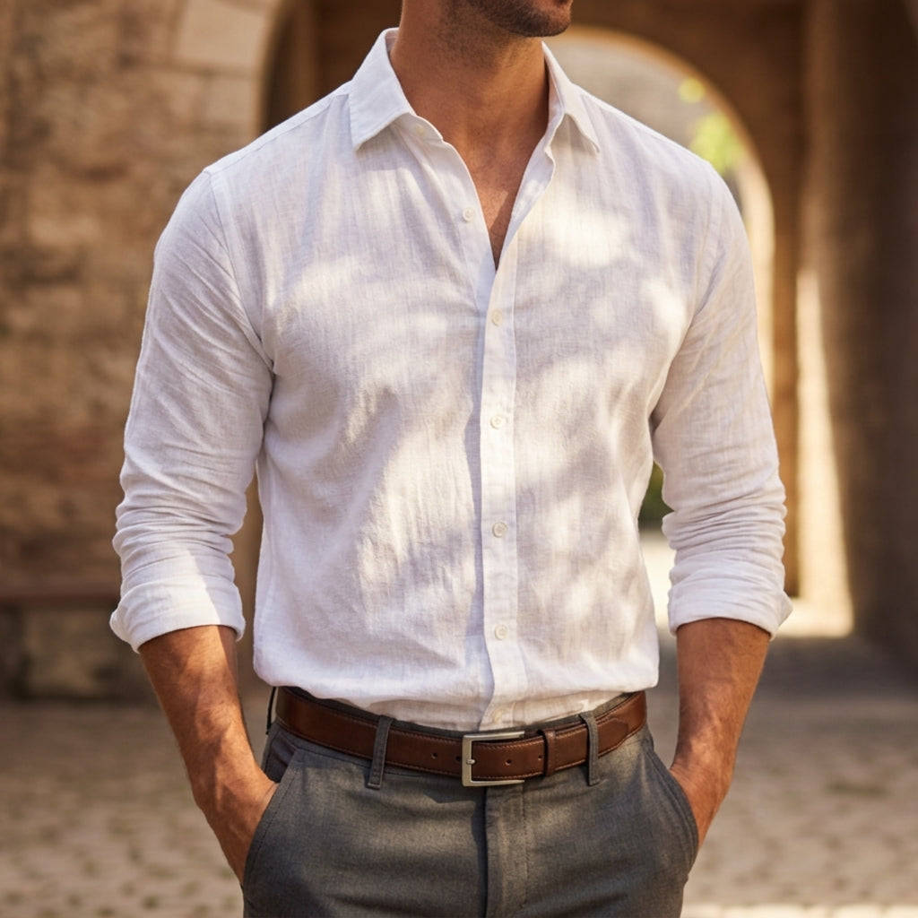 Montaire Long Sleeve Linen Shirt
