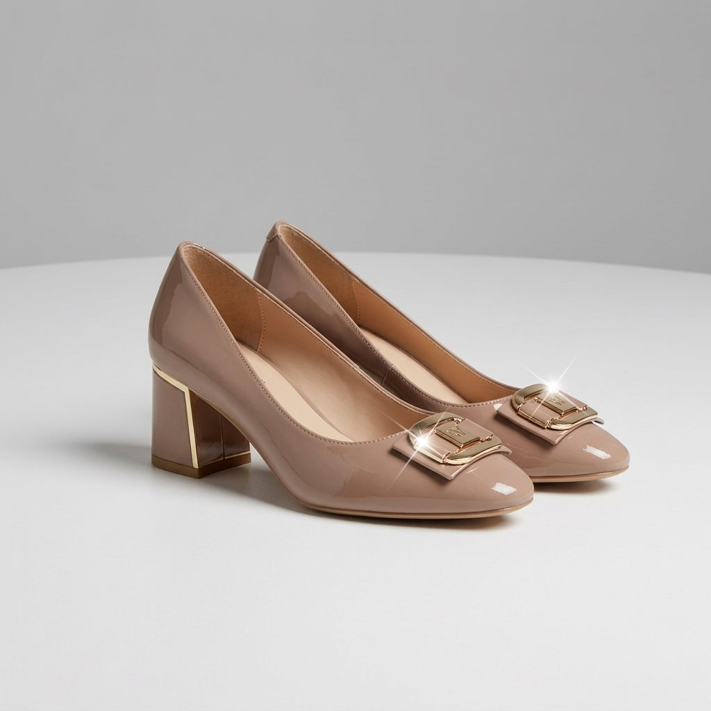 Aurevyn Square Heel Shoes
