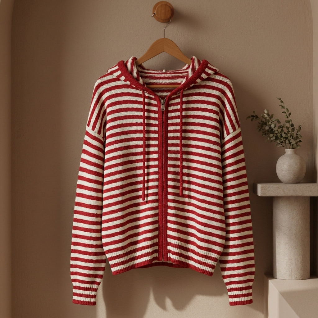 Seville Contrast Stripe Cardigan