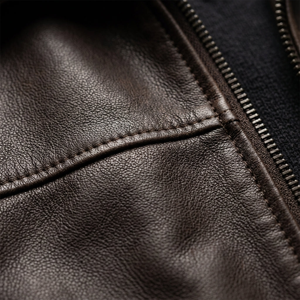 Xavrelle Men's Premium Leather Zip Jacket