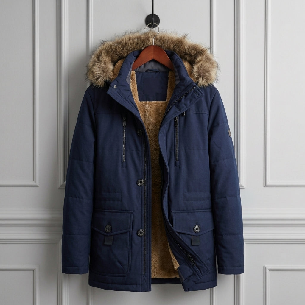 Evantrelle Winter Parka with Fur Collar