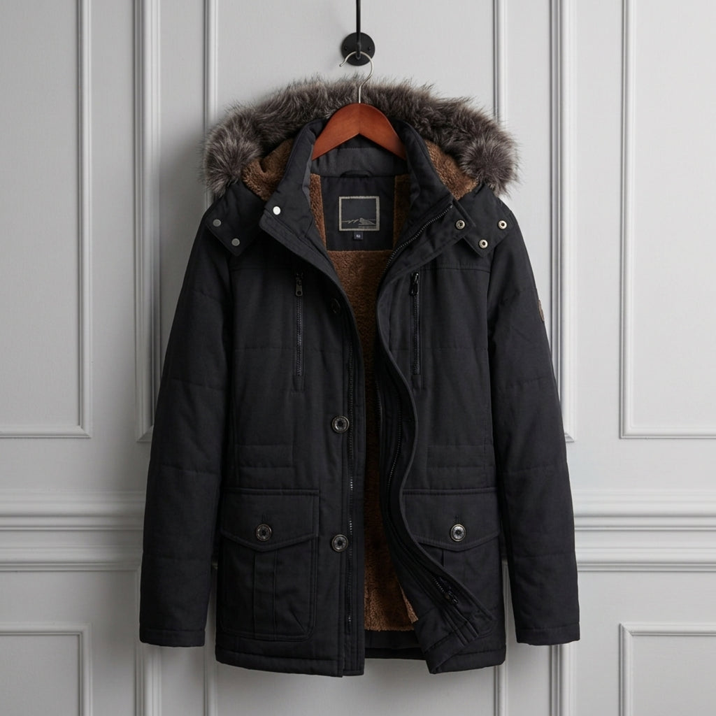 Evantrelle Winter Parka with Fur Collar