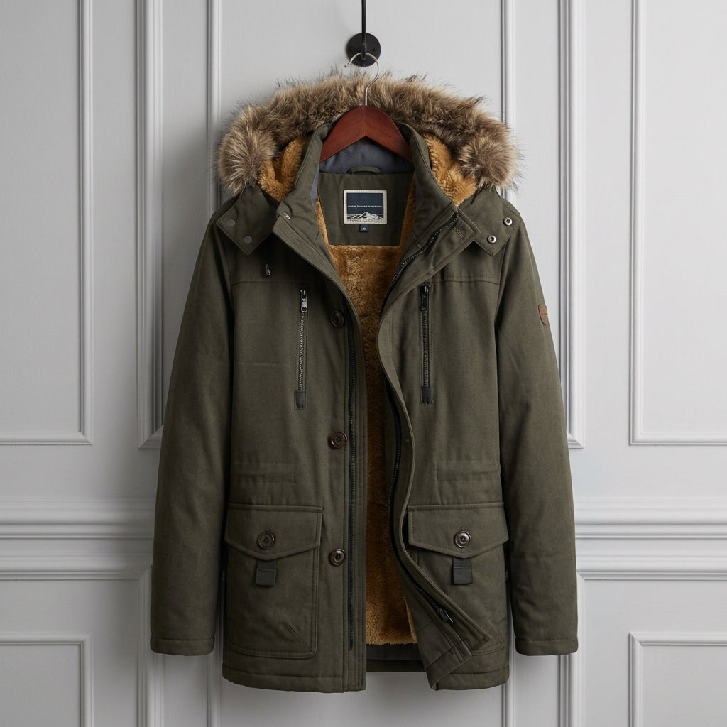 Evantrelle Winter Parka with Fur Collar