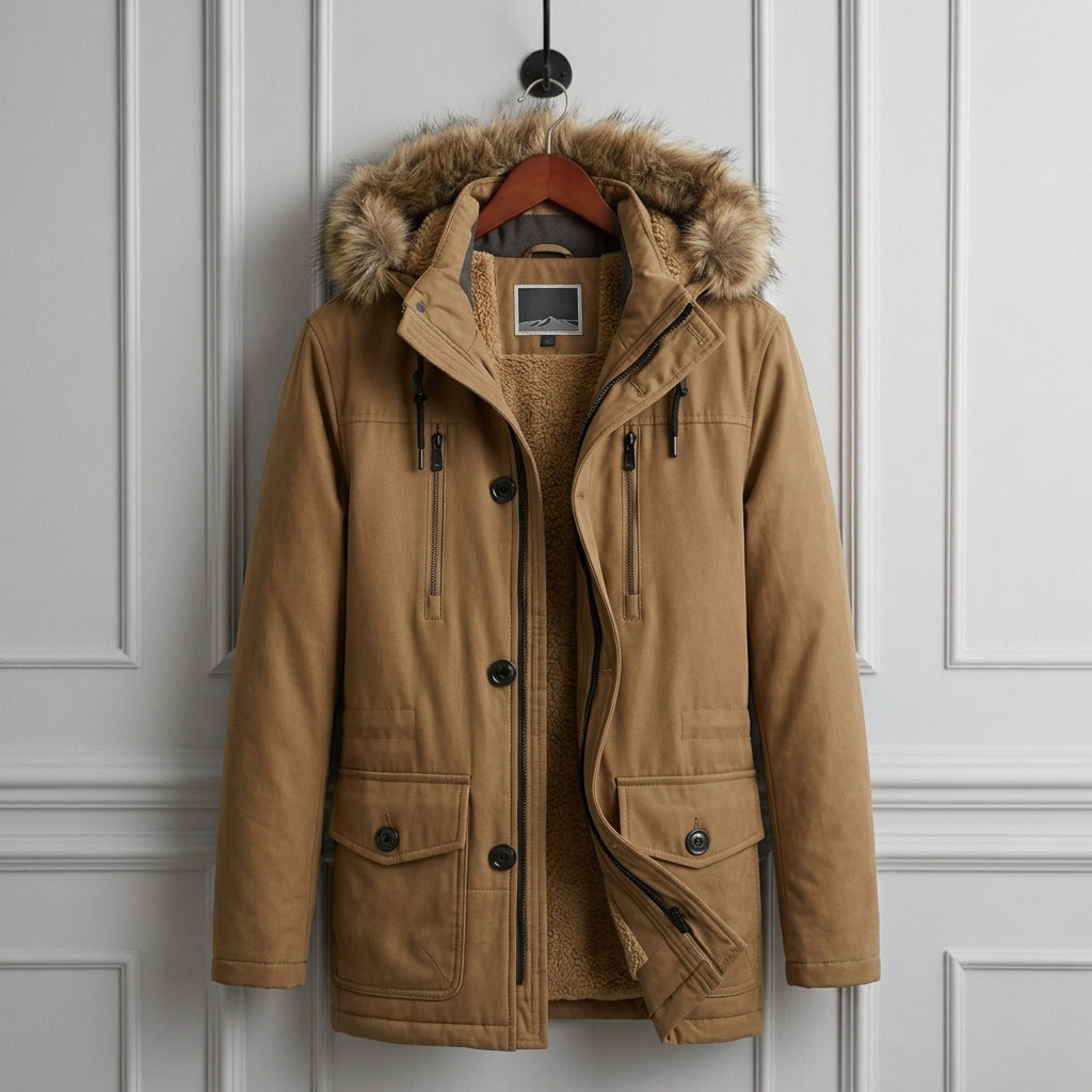 Evantrelle Winter Parka with Fur Collar