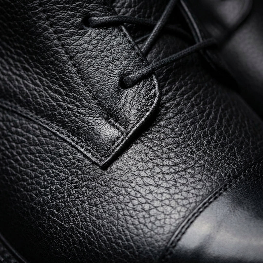 Lysenté Lace-Up Leather Ankle Boots