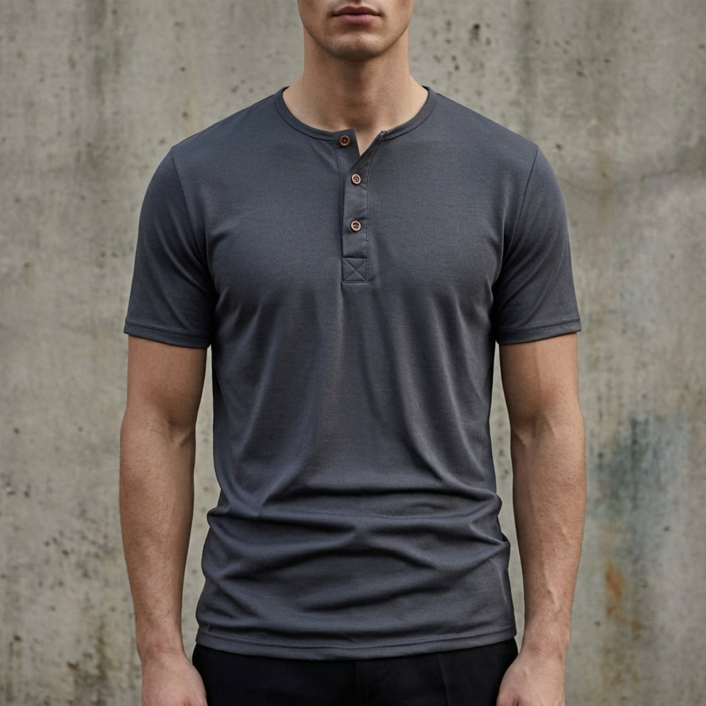 Lucentis Slim Fit Henley T-Shirt